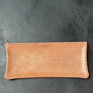 New Tracey Tanner Rose Gold Leather Pouch